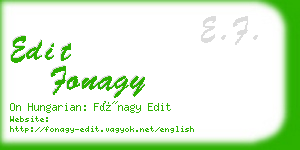 edit fonagy business card