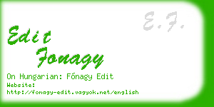 edit fonagy business card